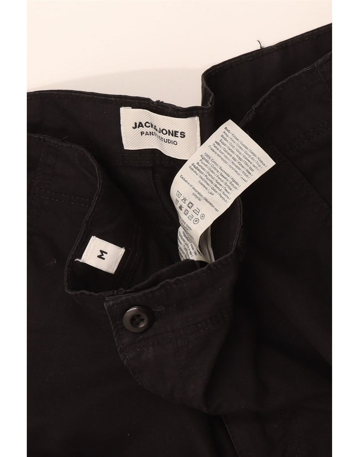 Jack & Jones muške kargo kratke hlače srednje veličine W32, crni pamuk