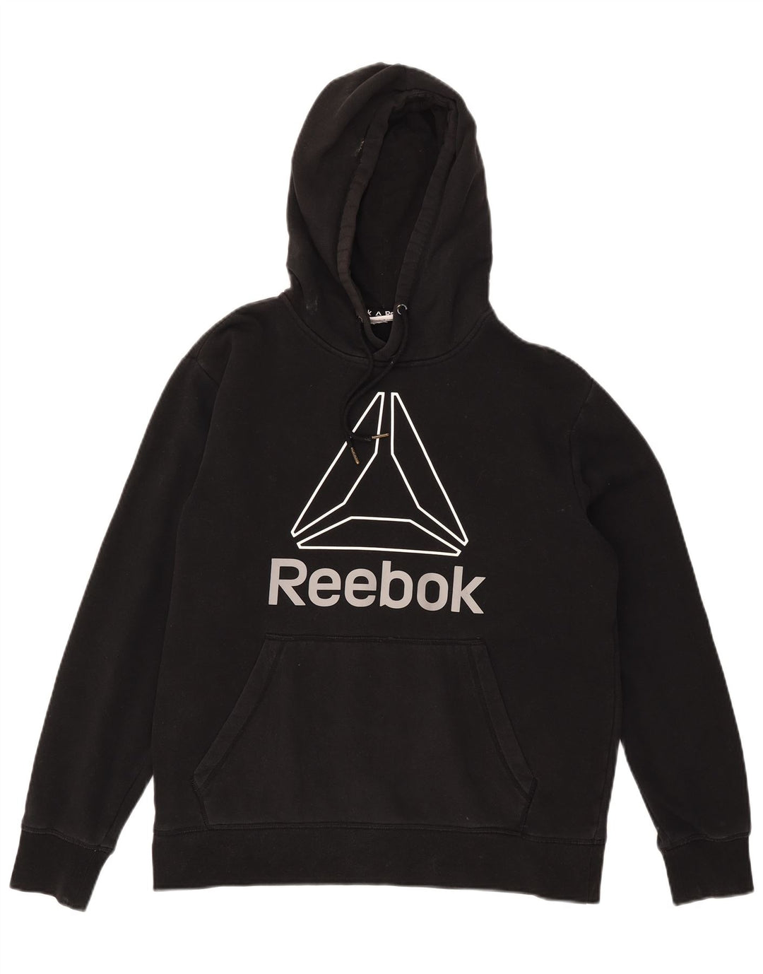 Reebok muška majica s kapuljačom s kapuljačom, velika crna
