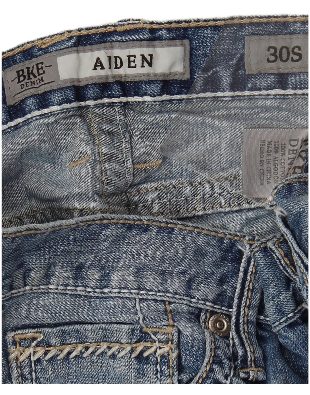 BKE ženske traperice Aiden Bootcut W30 L29 plavi pamuk