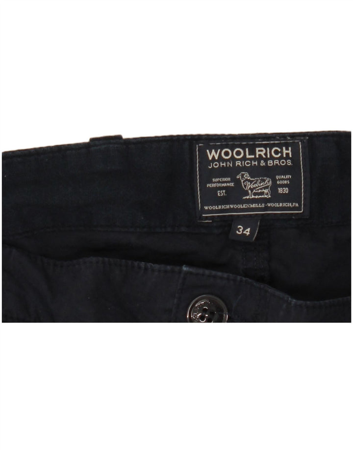 Woolrich muške ravne kargo hlače W34 L27 tamnoplave