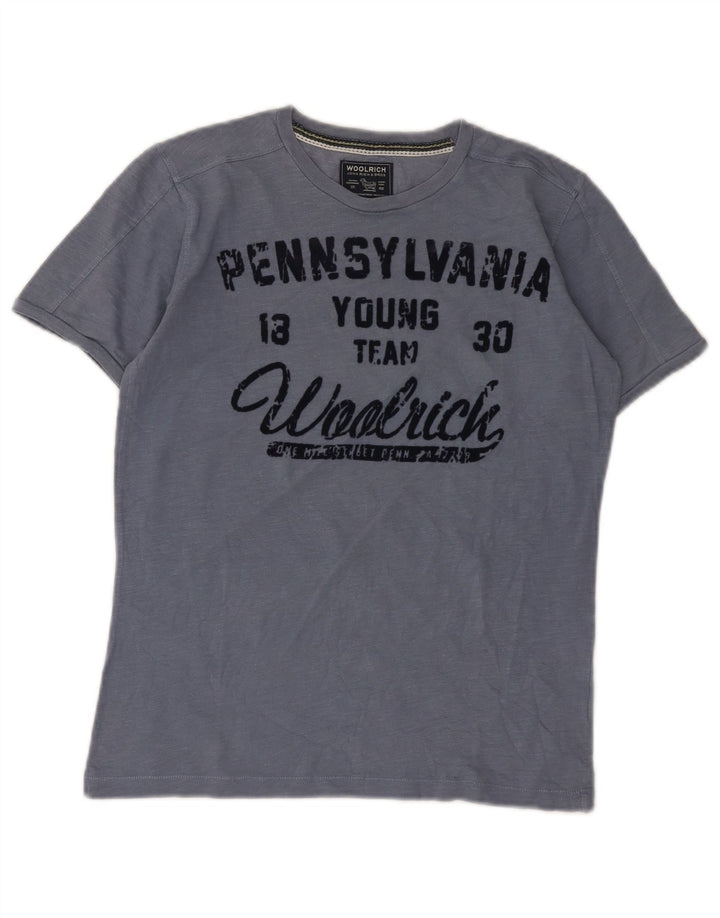 Plava majica kratkih rukava Woolrich Boys Graphic T-Shirt 11-12 Years