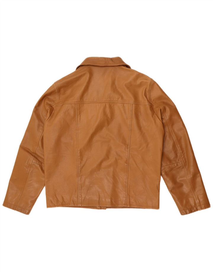 Gipsy muška kožna jakna UK 40 Large Brown Leather