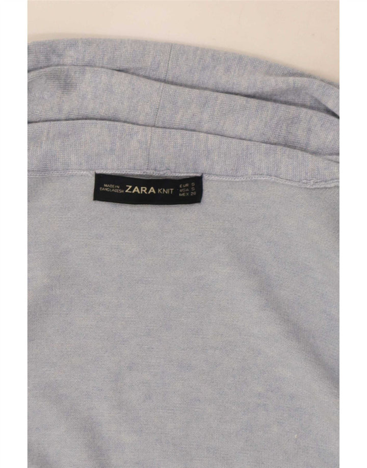 Zara ženski dugi kardigan pulover UK 10 Small Blue