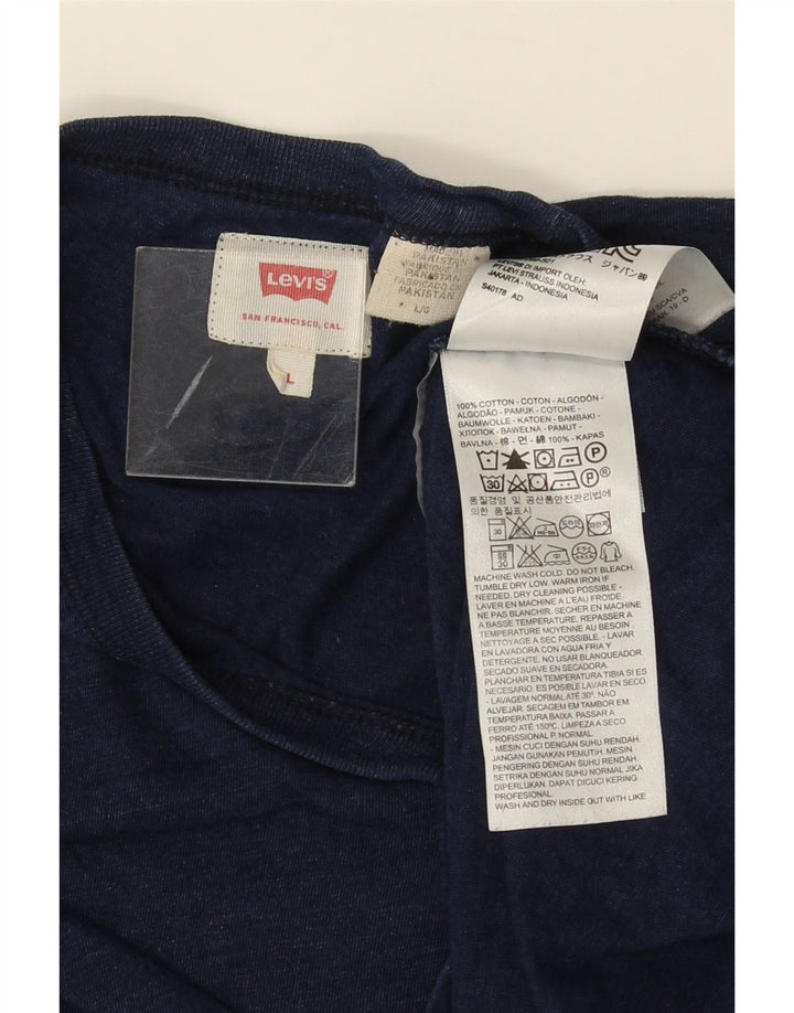 LEVI'S muška majica kratkih rukava Veliki mornarsko plavi flekasti pamuk