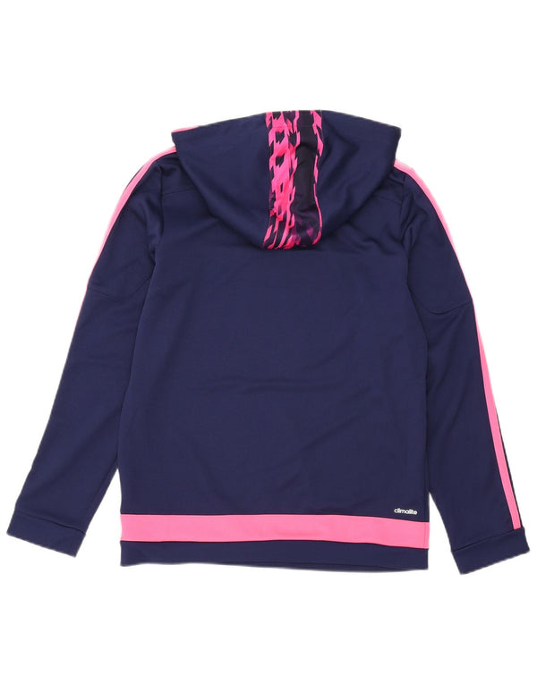 Adidas ženska majica s kapuljačom Climalite UK 12/14 srednje tamnoplave boje