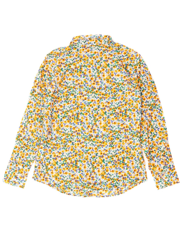 BENETTON Ženska košulja UK 10 Mala raznobojna cvjetna pamuk