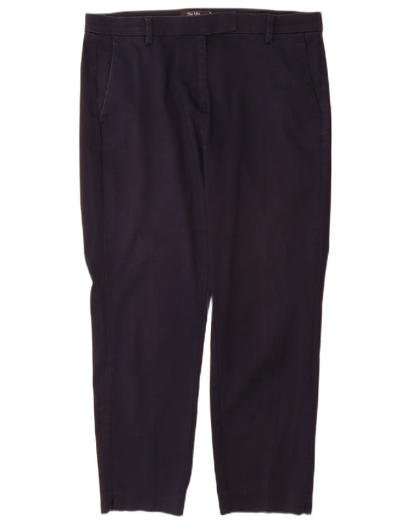 Marks & Spencer ženske hlače ravnog odijela UK 14 Large W34 L28 tamnoplave