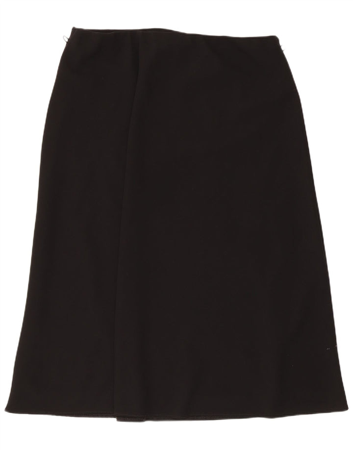 Marks & Spencer ženska suknja A-kroja UK 18 XL W36 crni poliester