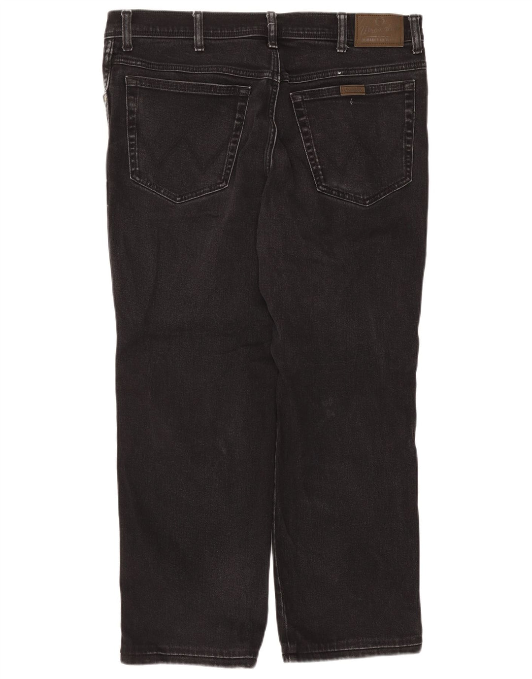Wrangler muške ravne traperice W38 L27 crni pamuk