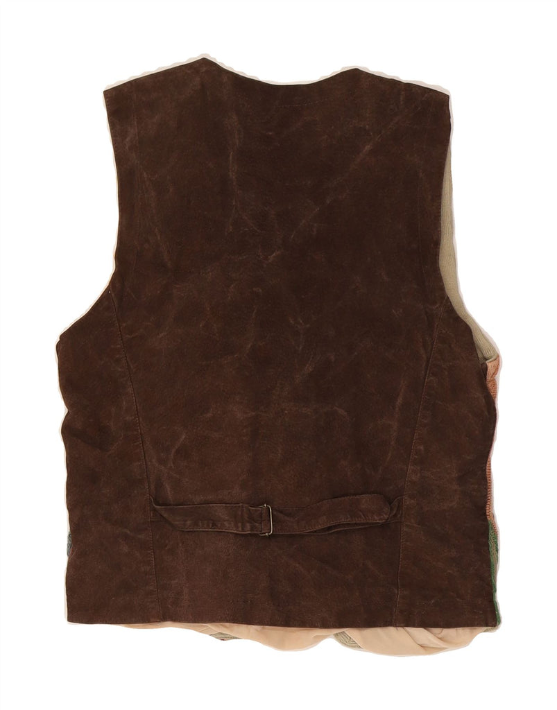 COOGI Womens Knit Waistcoat UK 16 Large Multicoloured Patchwork Cotton Vintage Coogi and Second-Hand Coogi from Messina Hembry 