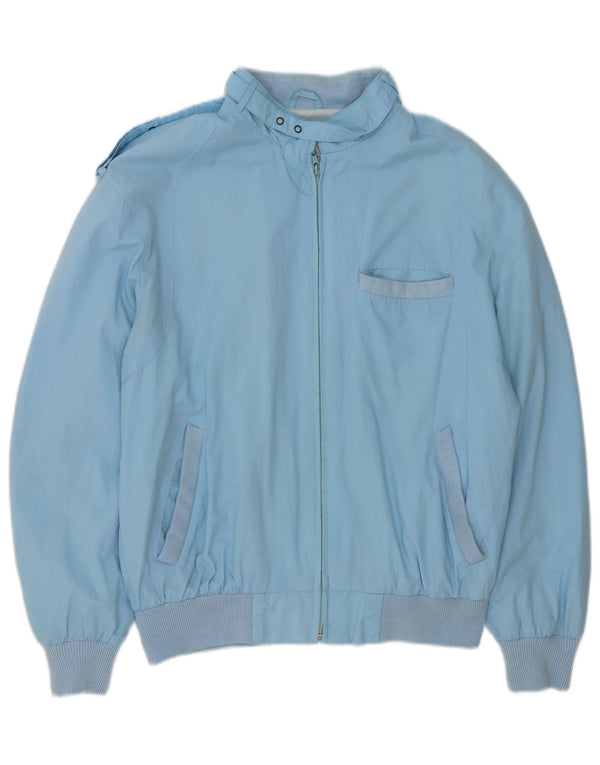 Vintage muška vojna bomber jakna UK 36 mali plavi poliester