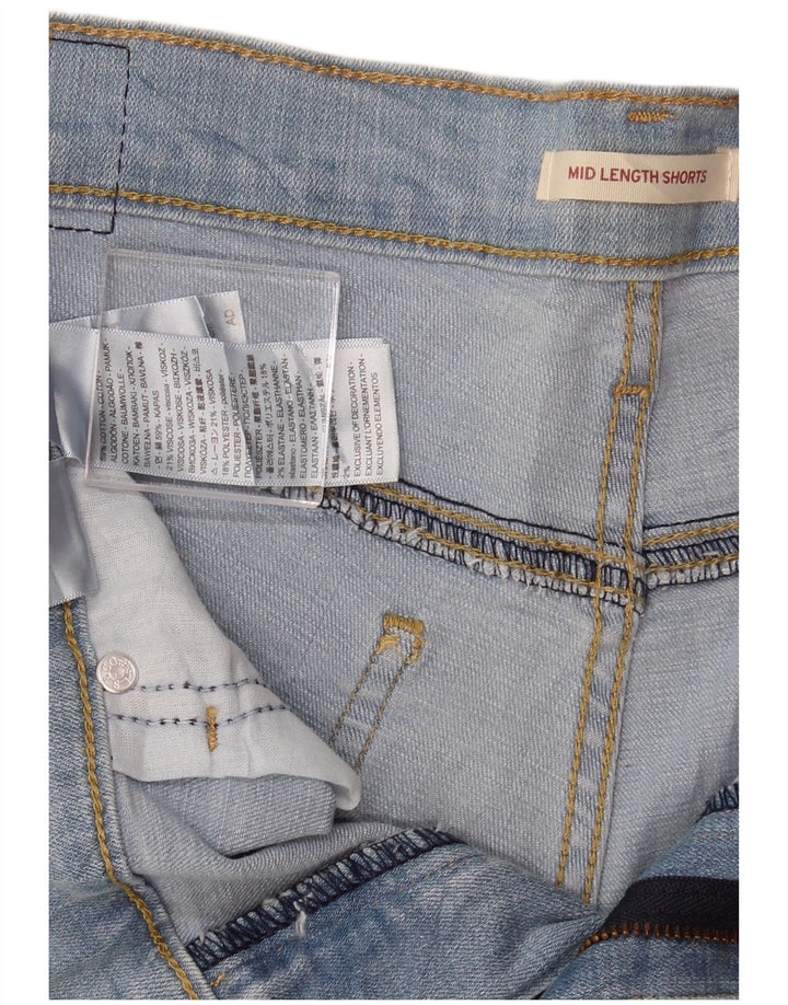 LEVI'S ženske traper kratke hlače srednjeg rasta W31 srednje plavi pamuk