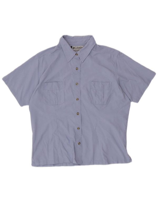 COLUMBIA ženska majica kratkih rukava UK 18 XL ljubičasti najlon