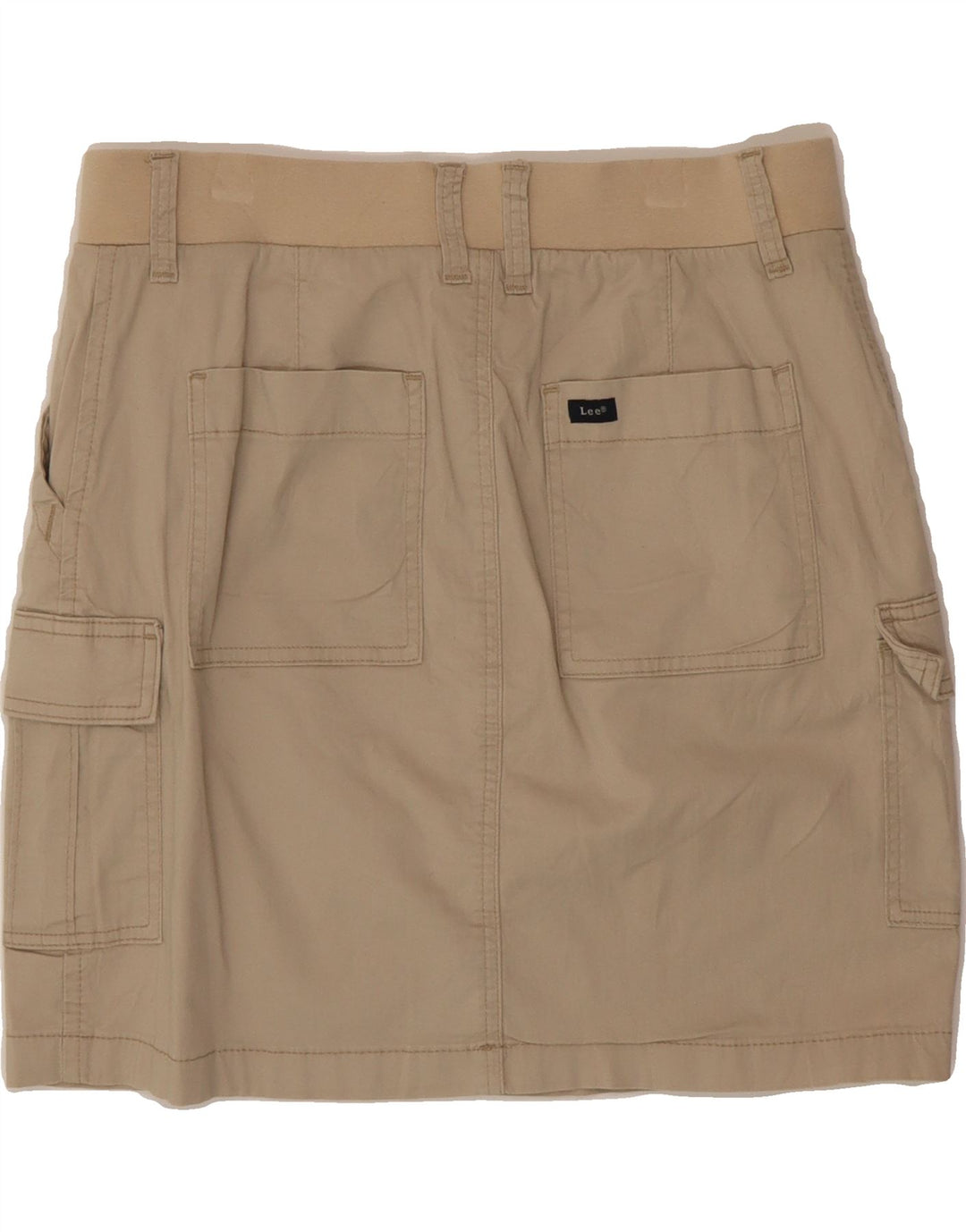 LEE Womens Mid Rise Regular Fit Cargo Skirt US 8 Medium W30  Beige Cotton Vintage Lee and Second-Hand Lee from Messina Hembry 
