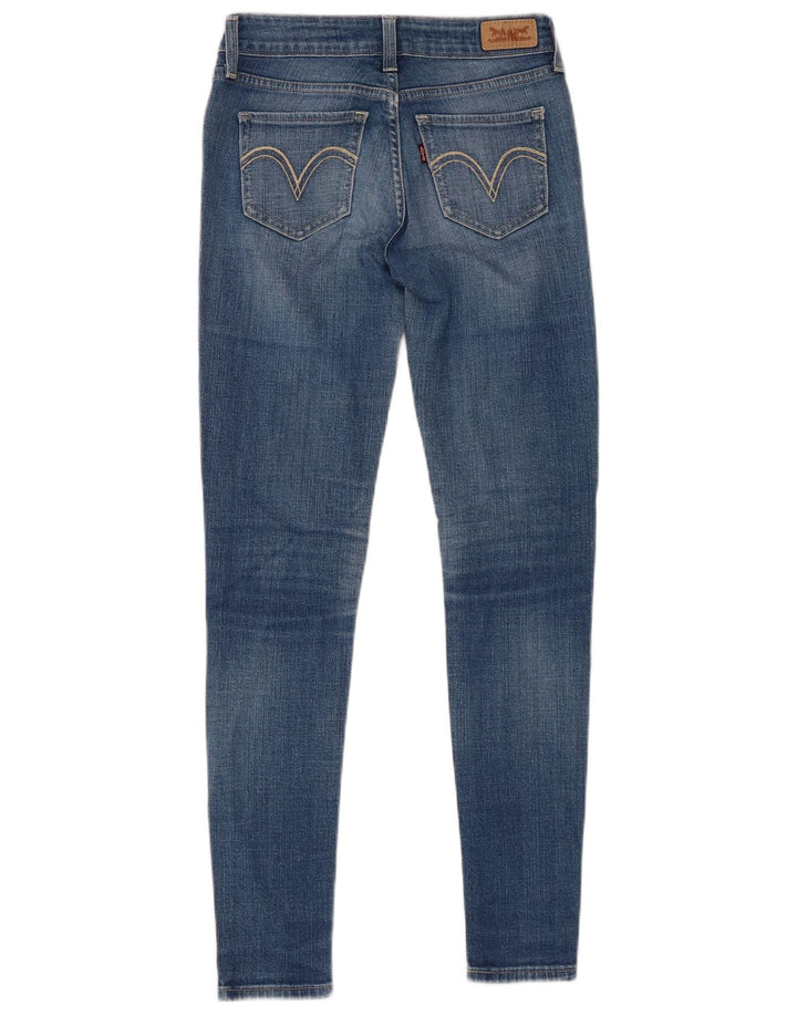 LEVI'S ženske uske traperice s tajicama W26 L29, crveni pamuk