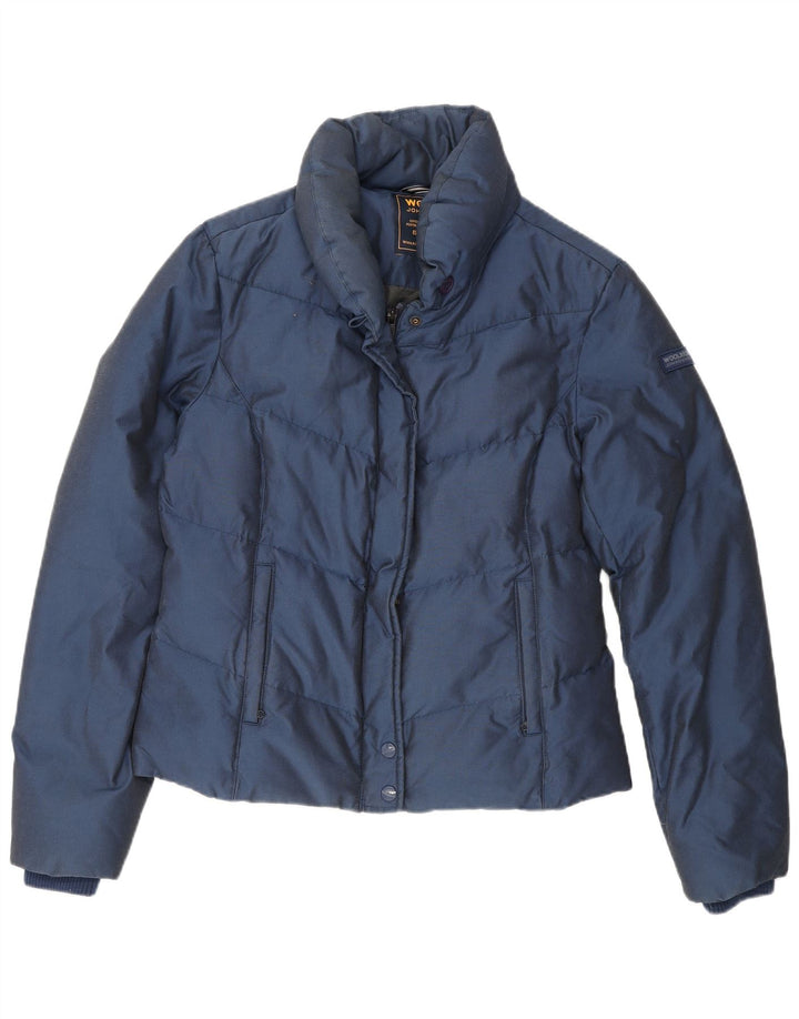 Woolrich ženska podstavljena jakna UK 16 Large tamnoplavi pamuk