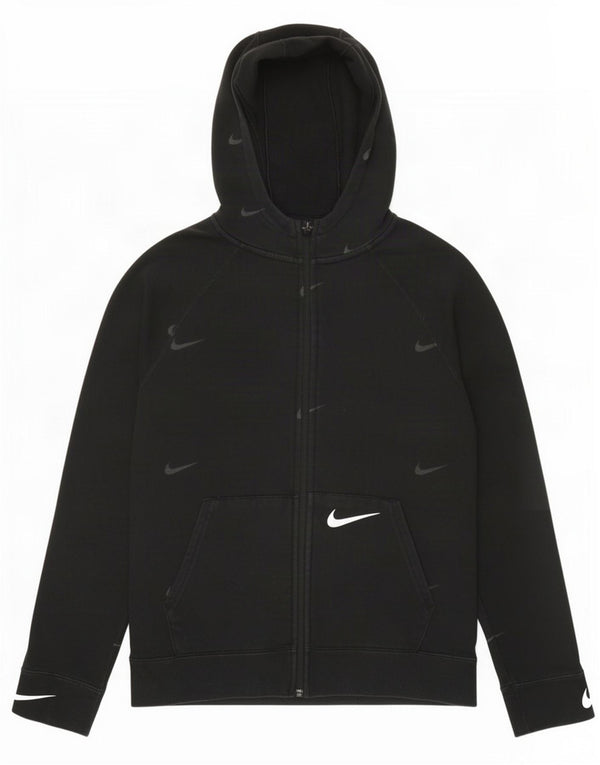 Nike Boys Graphic Standard Fit Zip pulover s kapuljačom 13-14 godina XL crni