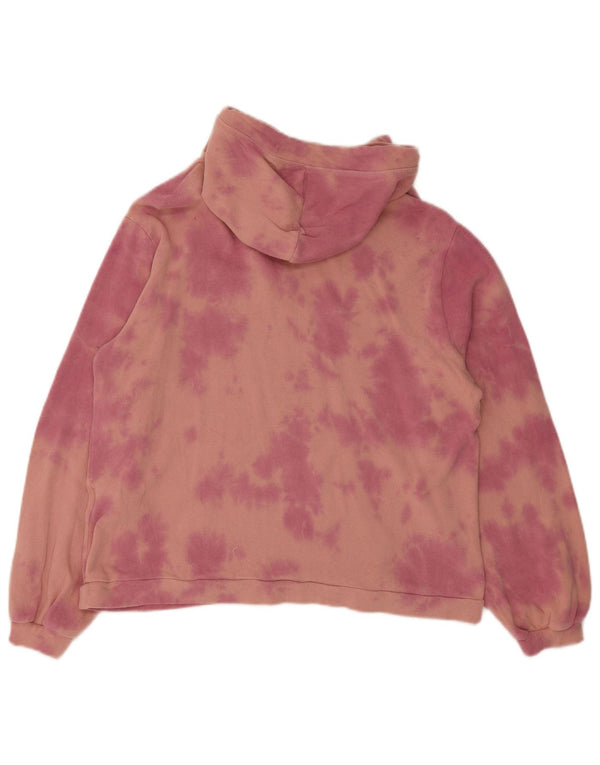 Ženska velika majica s kapuljačom Volcom UK 10 Small Pink Tie Dye Cotton