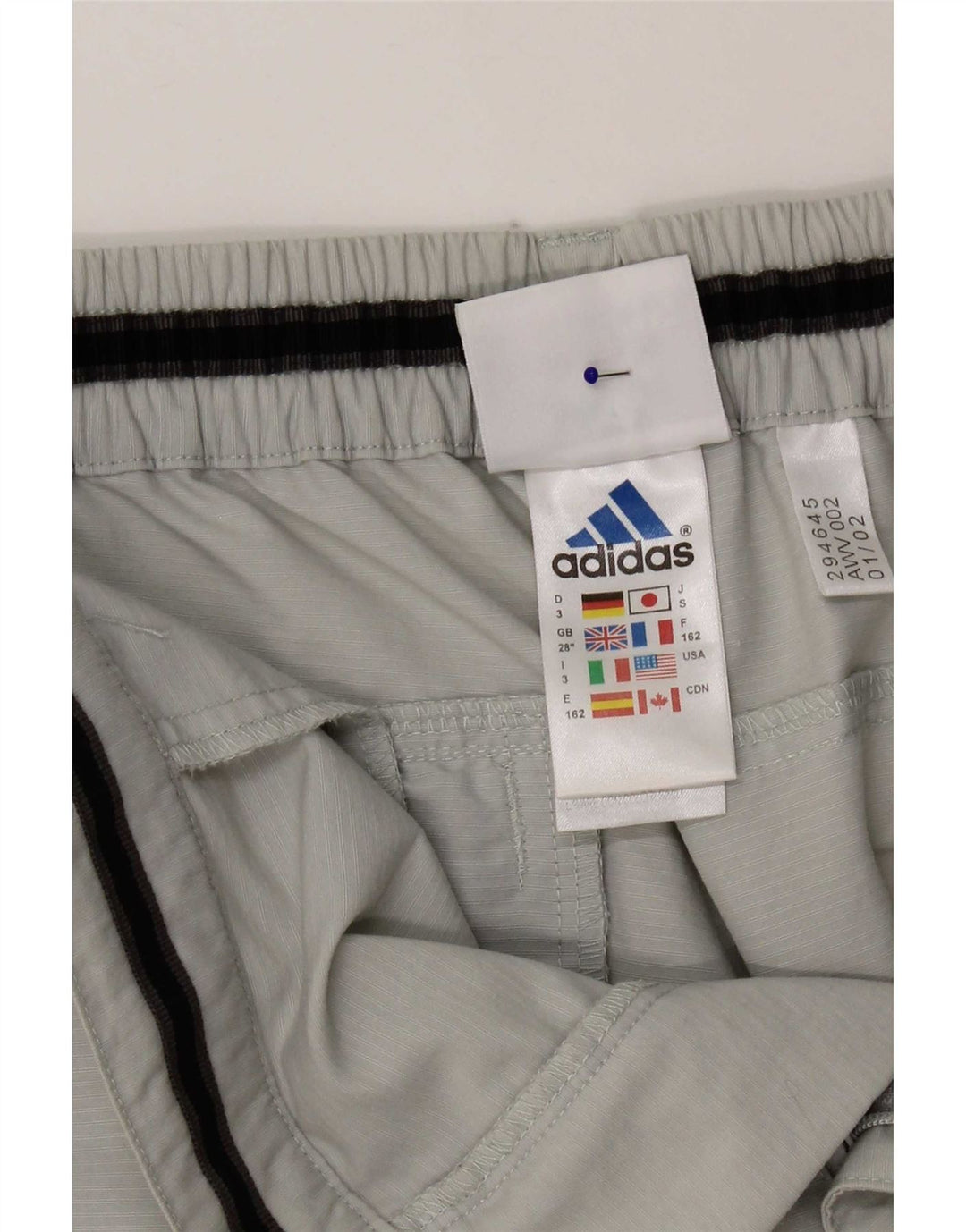 Adidas ženske kapri hlače W28 L20 sivi poliamid
