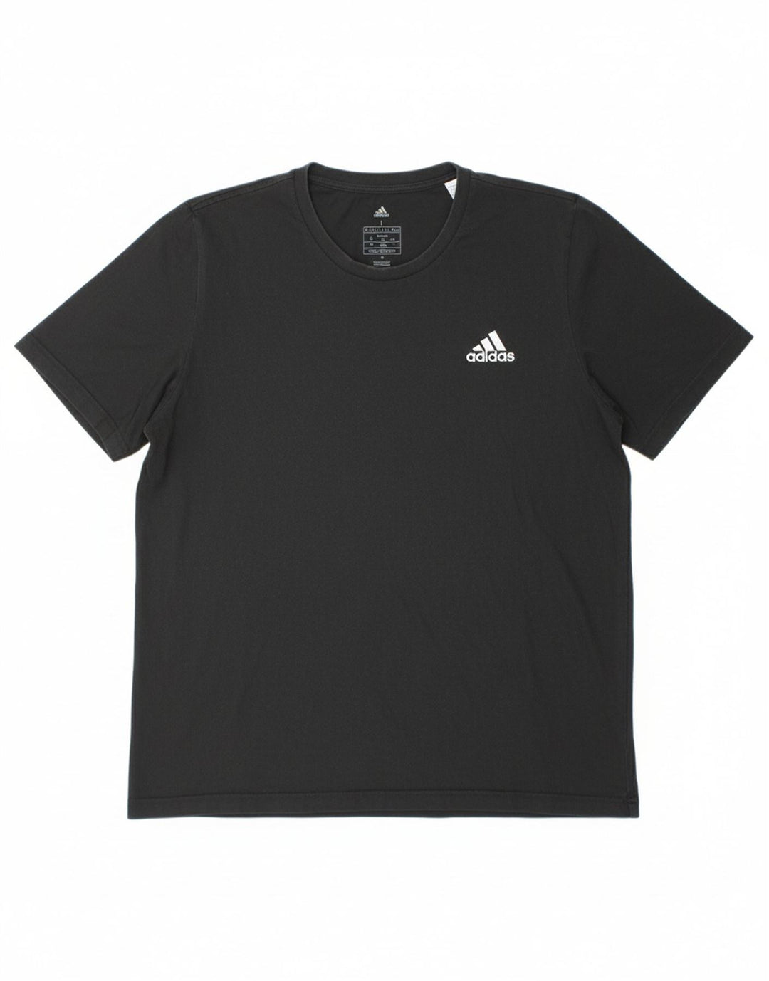 ADIDAS Mens T-Shirt Top Large Black Cotton