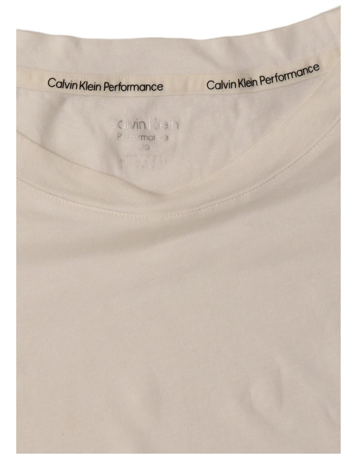 CALVIN KLEIN Ženska majica kratkih rukava UK 16 Large White