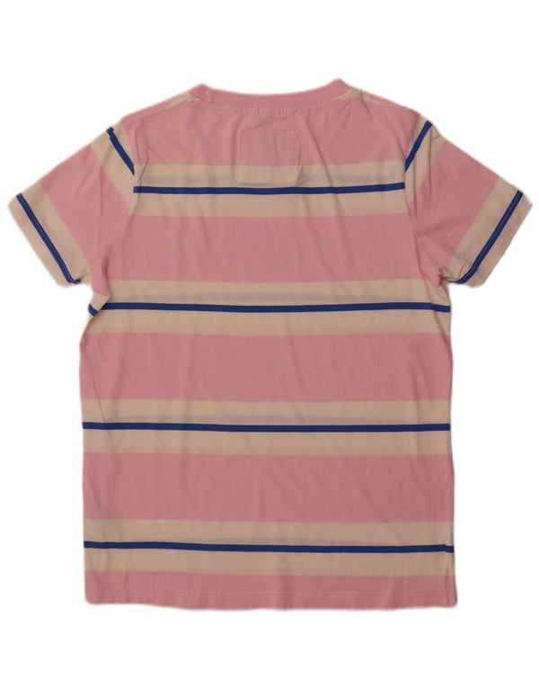 ABERCROMBIE & FITCH Muška majica kratkih rukava XL, pamuk na ružičaste pruge