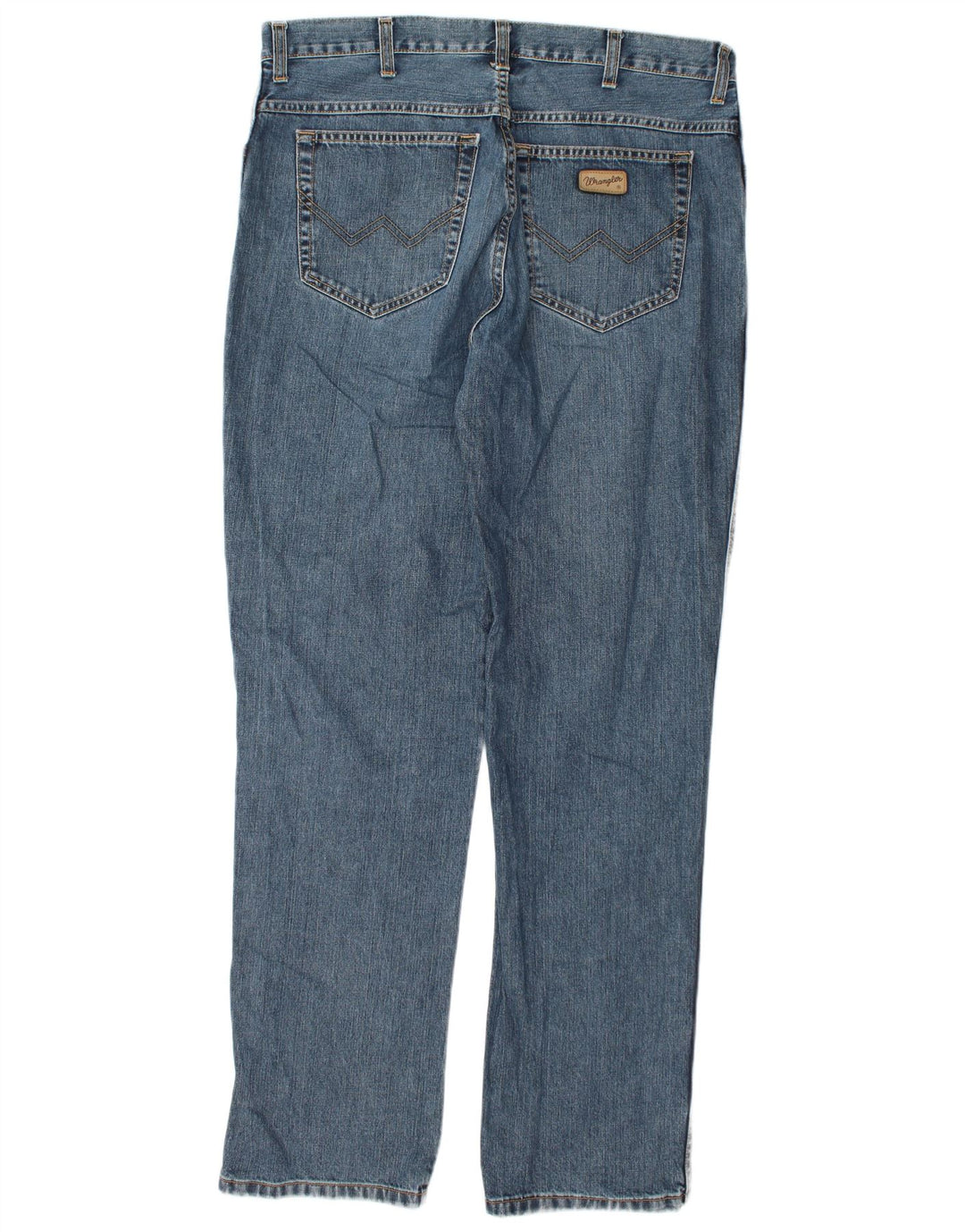 Wrangler Muške Texas Straight Jeans W38 L36 Plavi pamuk