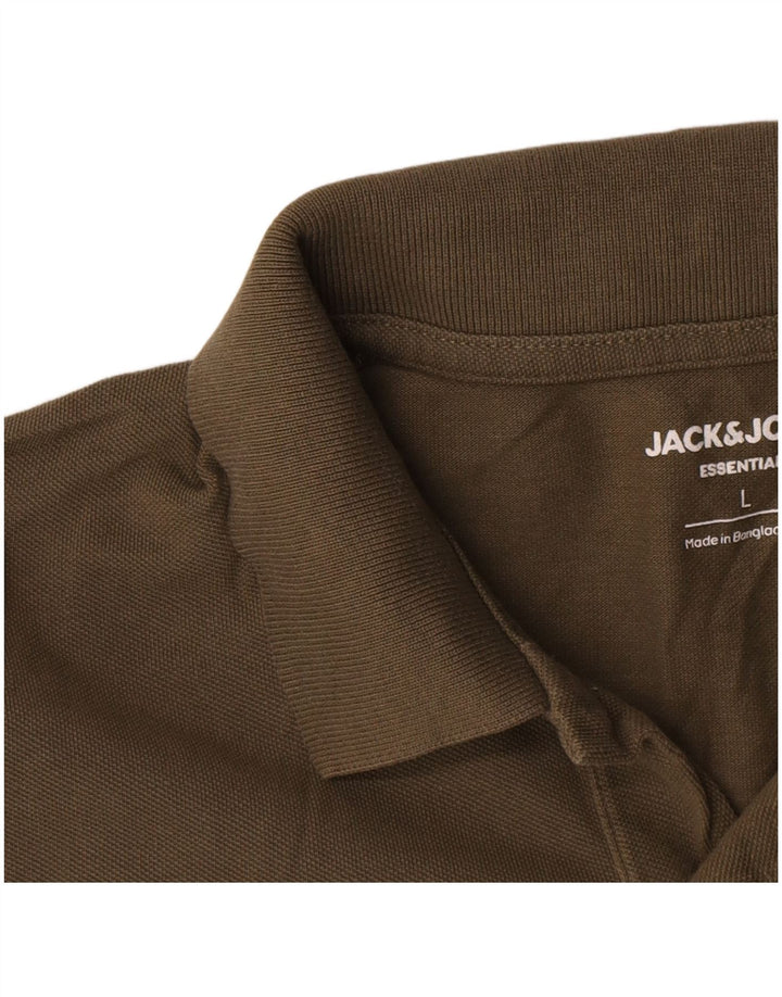 Jack & Jones muška polo majica veliki kaki pamuk