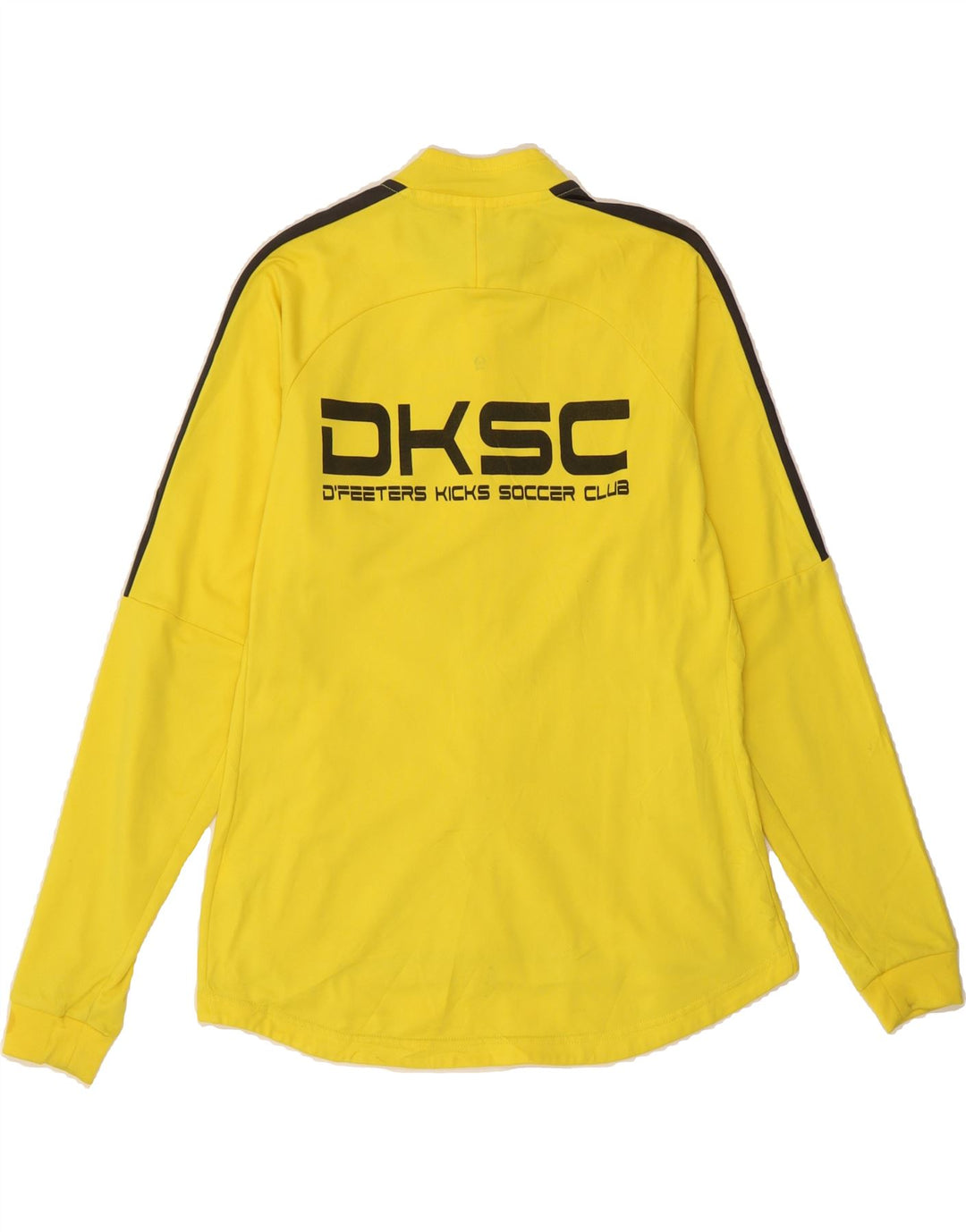 NIKE Womens Dri Fit Tracksuit Top Jacket UK 14 Medium Yellow Colourblock Vintage Nike and Second-Hand Nike from Messina Hembry 