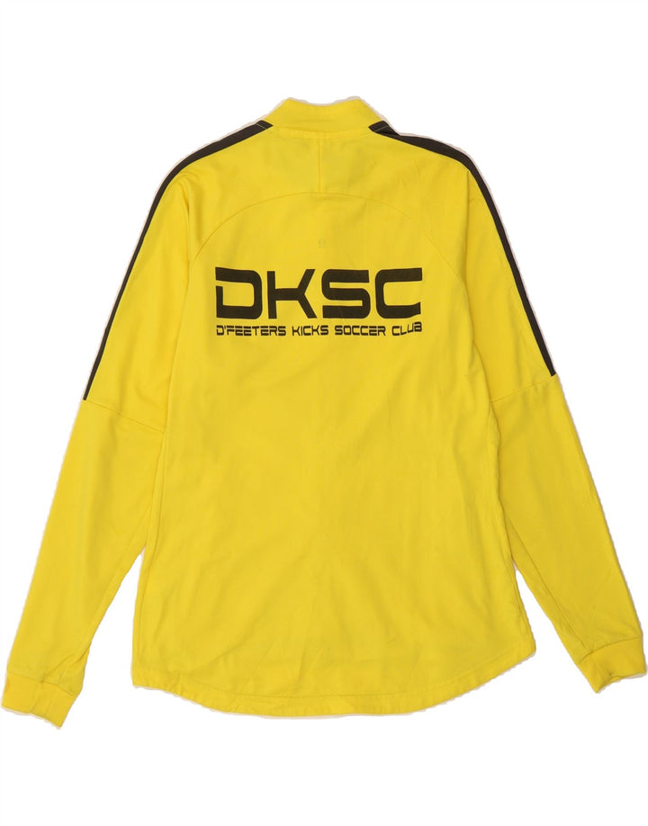 NIKE Womens Dri Fit Tracksuit Top Jacket UK 14 Medium Yellow Colourblock Vintage Nike and Second-Hand Nike from Messina Hembry 