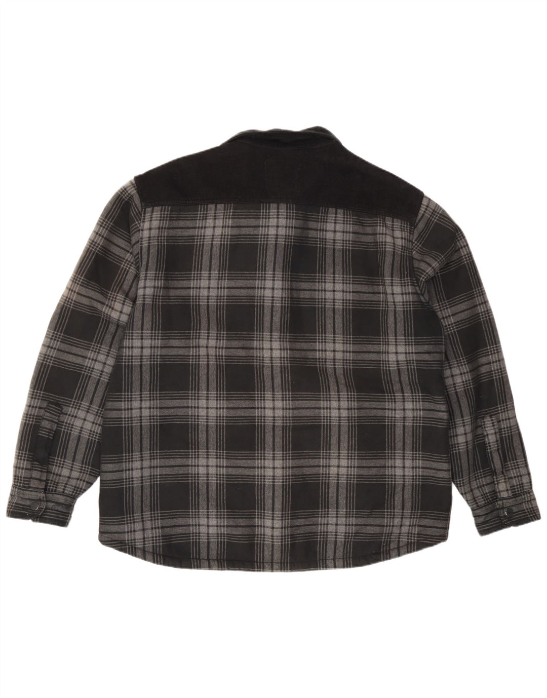 Marks & Spencer muška flanelska košulja Lumberjack, veliki sivi karirani pamuk