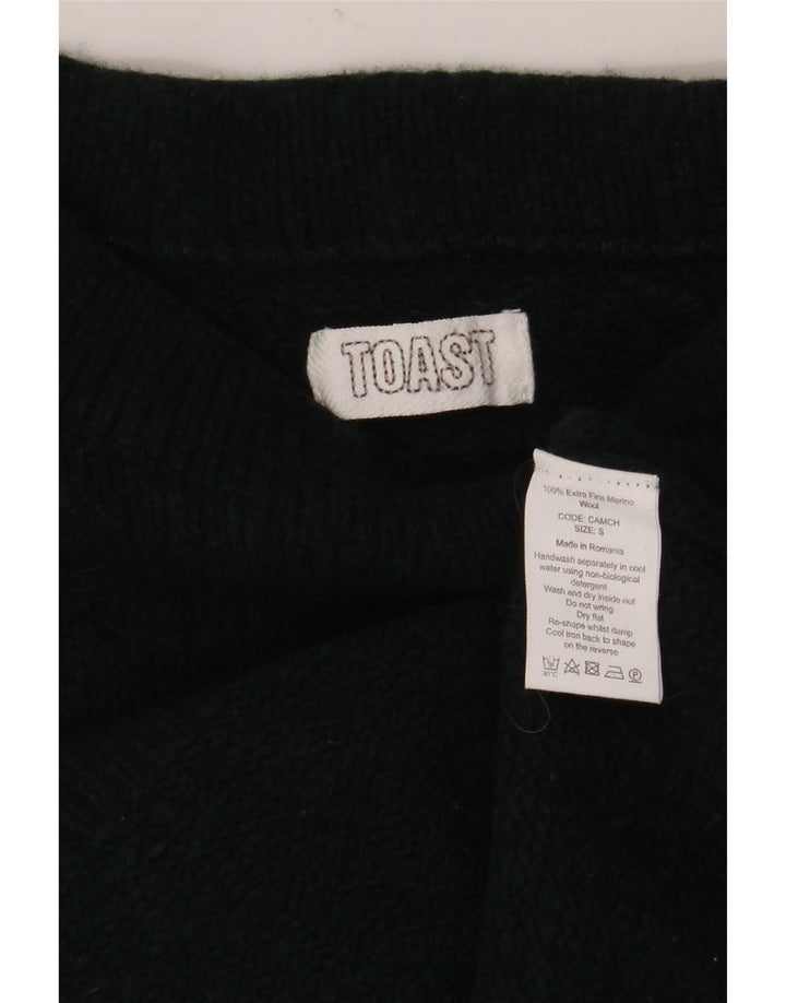 Toast, ženski džemper s dugim ovratnikom, UK 10, mali zeleni