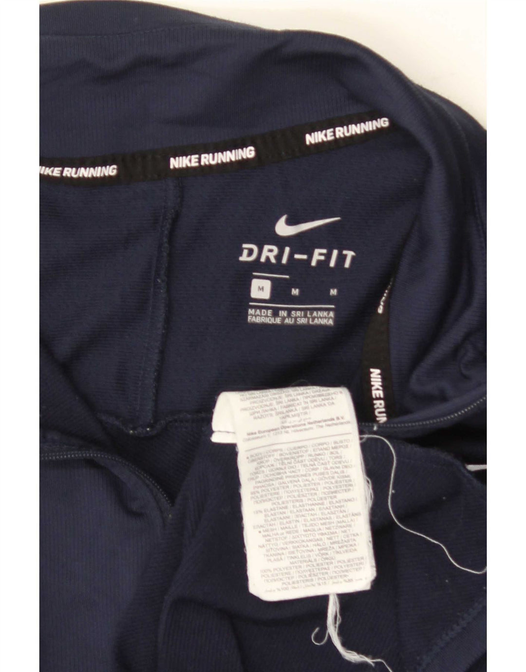 Nike Dri Fit majica s dugim rukavima i dugim rukavima Dri Fit, srednje tamnoplavi poliester