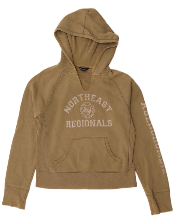 Ženska majica s kapuljačom Abercrombie & Fitch UK 16, veliki kaki pamuk