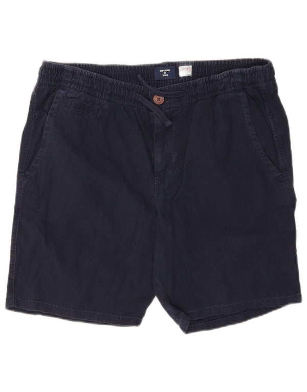 Superdry muške chino kratke hlače Large W36 tamnoplavi pamuk