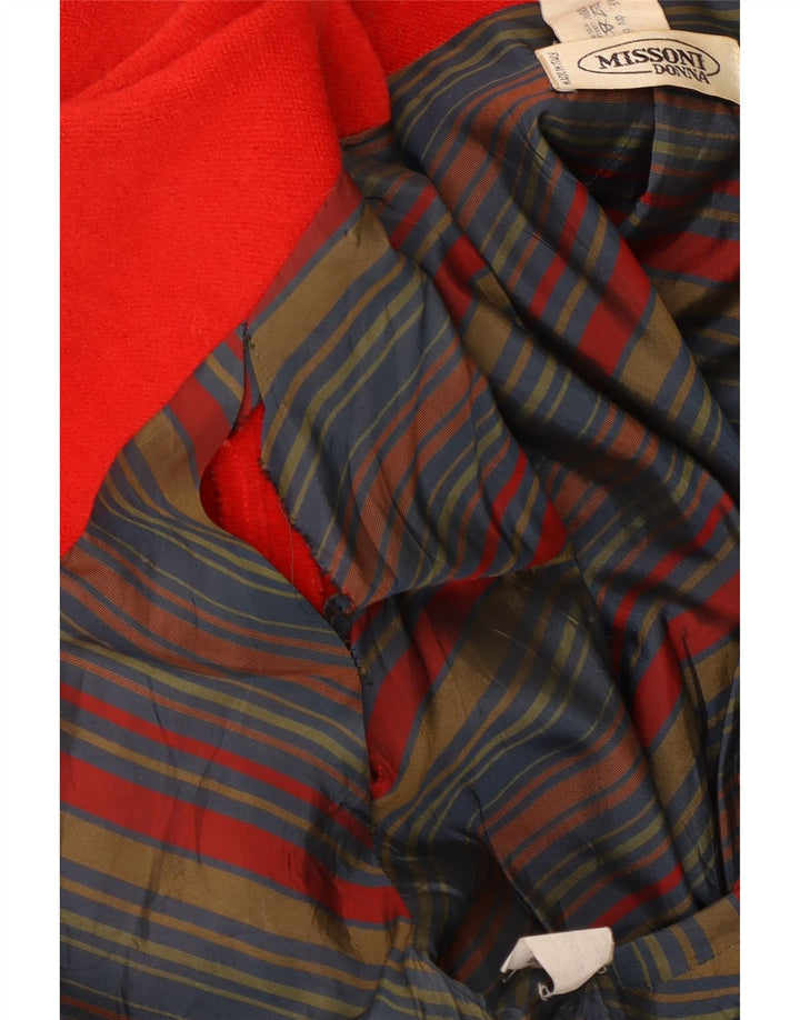 Missoni ženski preveliki kaput UK 12 srednje crvene vune