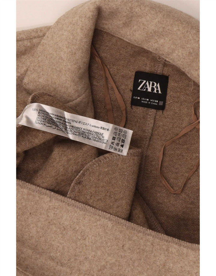 Zara ženski kaput UK 14 srednje bež poliester