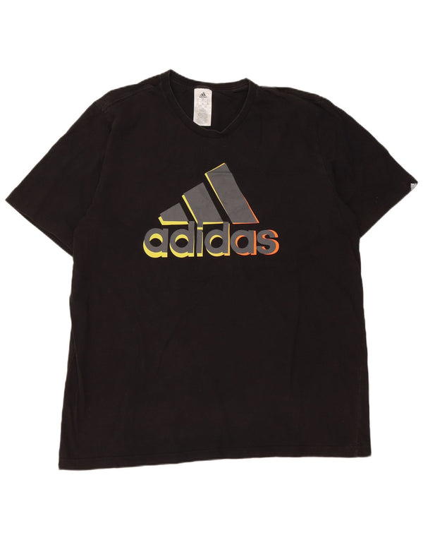 Adidas muška majica s grafičkim motivima XL, crni pamuk