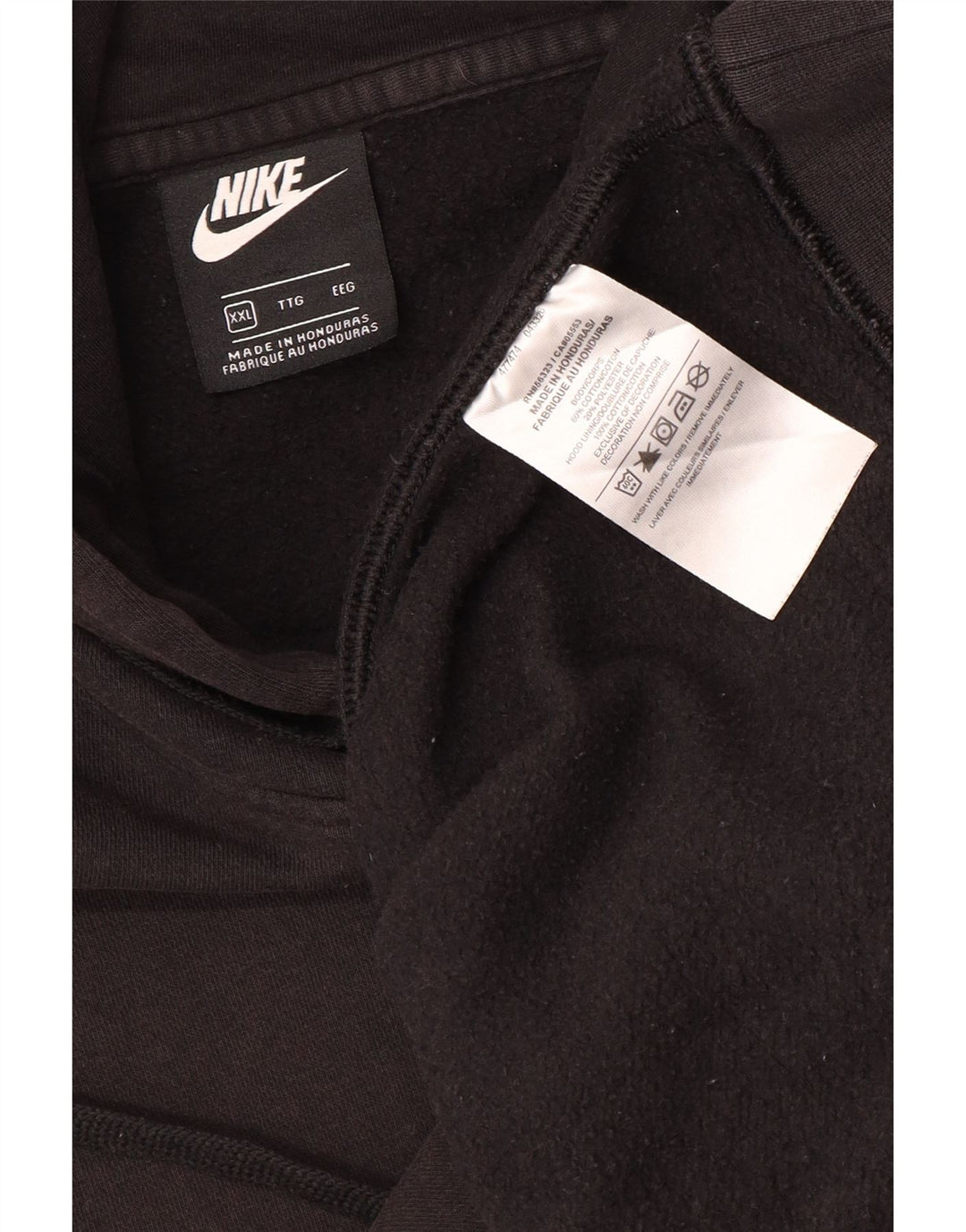 Nike Muška majica s kapuljačom 2XL crni pamuk