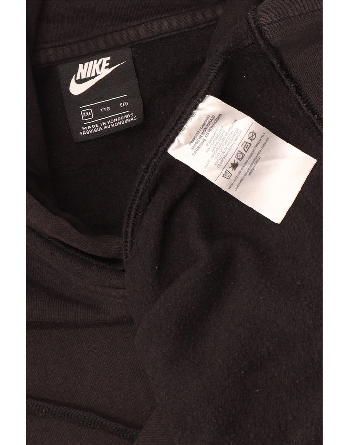 Nike Muška majica s kapuljačom 2XL crni pamuk