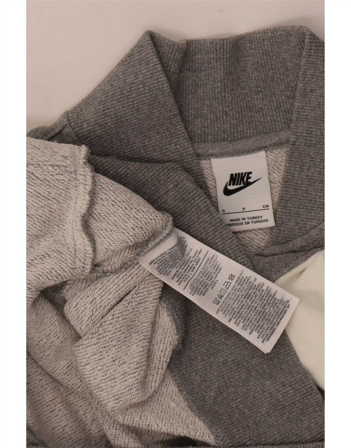 Nike muška gornja jakna s grafičkim motivima, mala siva, pamuk u blokovima boja
