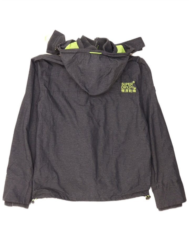 SUPERDRY ženska jakna s grafičkom vjetrovkom UK 16 velika siva