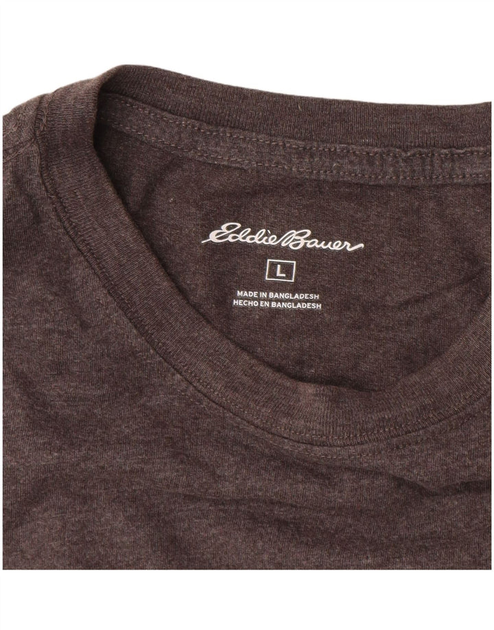 EDDIE BAUER Muška majica dugih rukava, veliki sivi pamuk