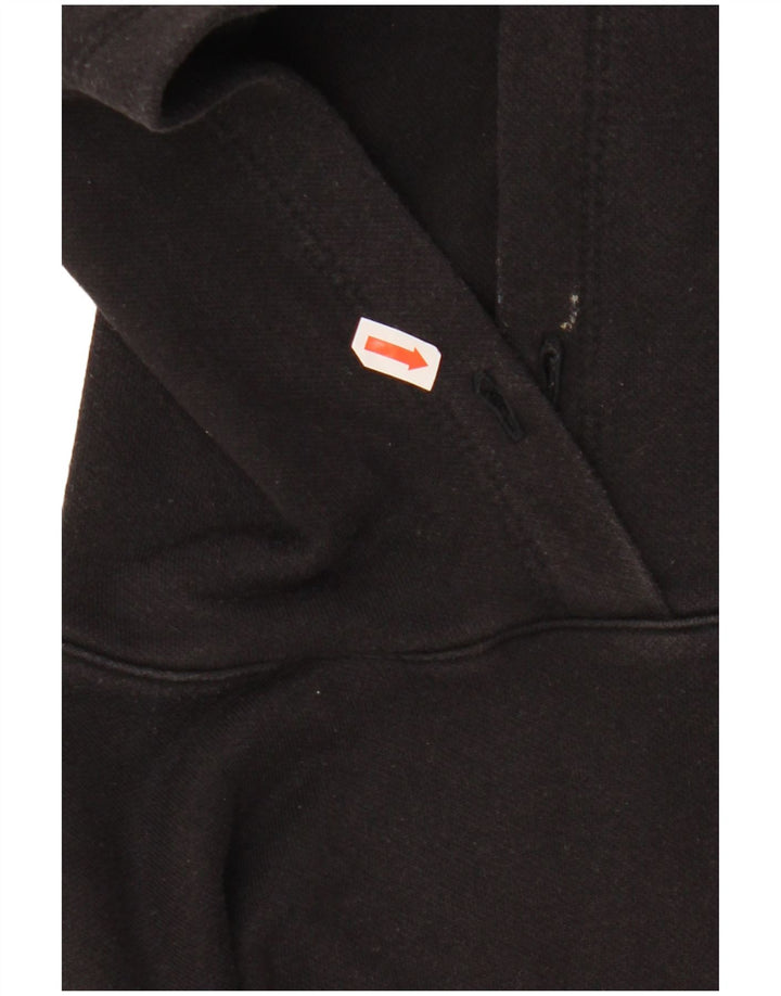 CHAMPION Ženska kratka velika majica s kapuljačom UK 6 XS crni pamuk