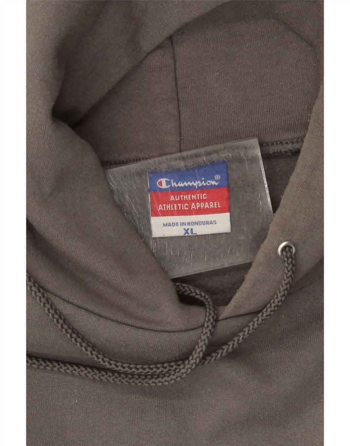 CHAMPION Muška majica s kapuljačom XL s grafičkim medvjedima, sivi pamuk