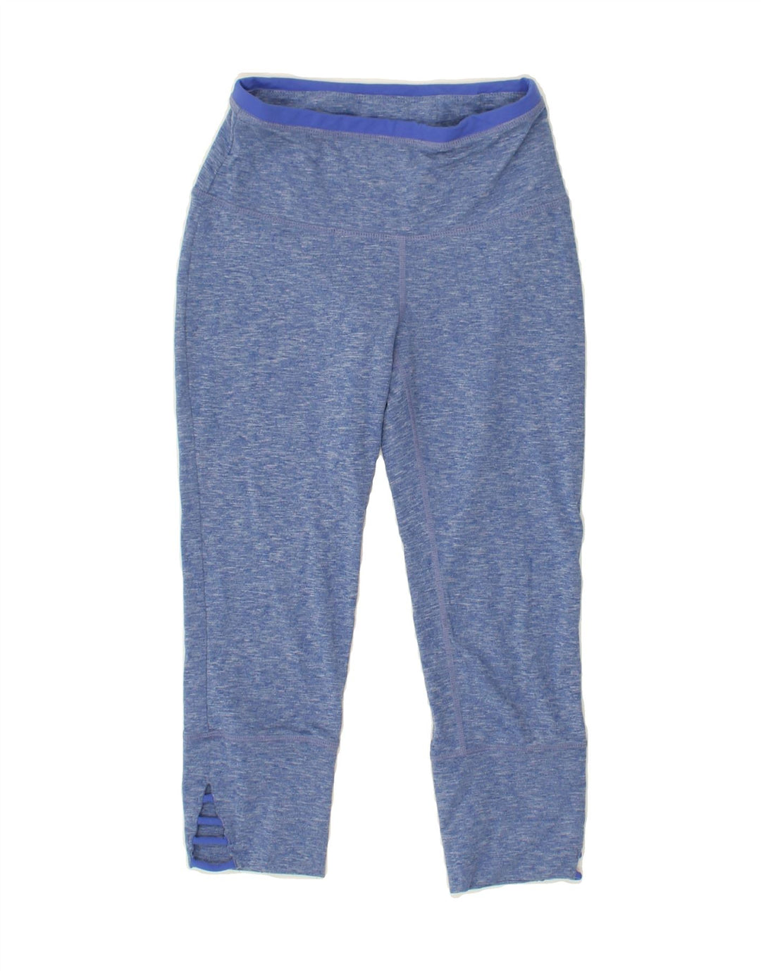 PRANA Womens Capri Leggings UK 6 XS  Blue Flecked Polyester Vintage Prana and Second-Hand Prana from Messina Hembry 