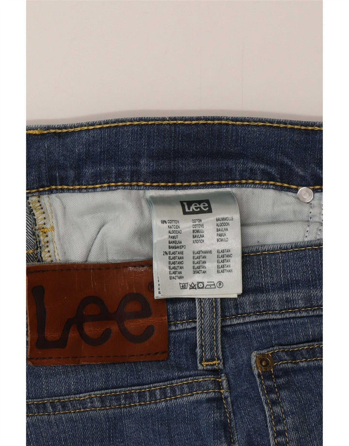 Lee Mens Brooklyn Straight Jeans W36 L32 Plavi pamuk