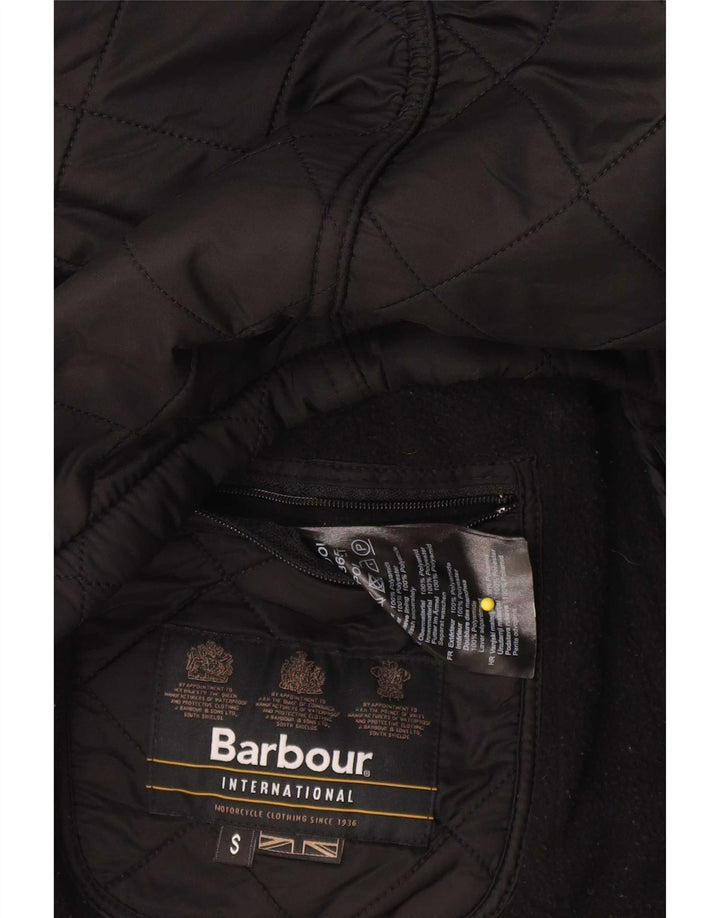 Barbour muška prošivena jakna UK 36 mali crni poliester