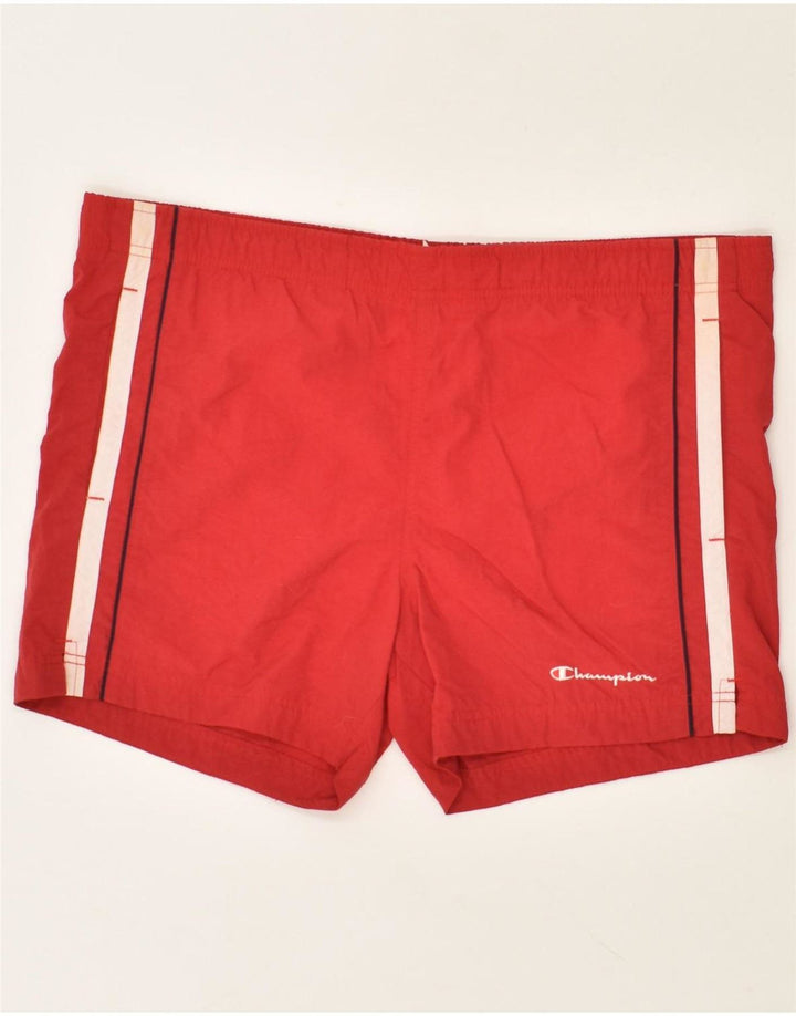 CHAMPION Mens Sport Shorts Medium Red Polyamide Vintage Champion and Second-Hand Champion from Messina Hembry 