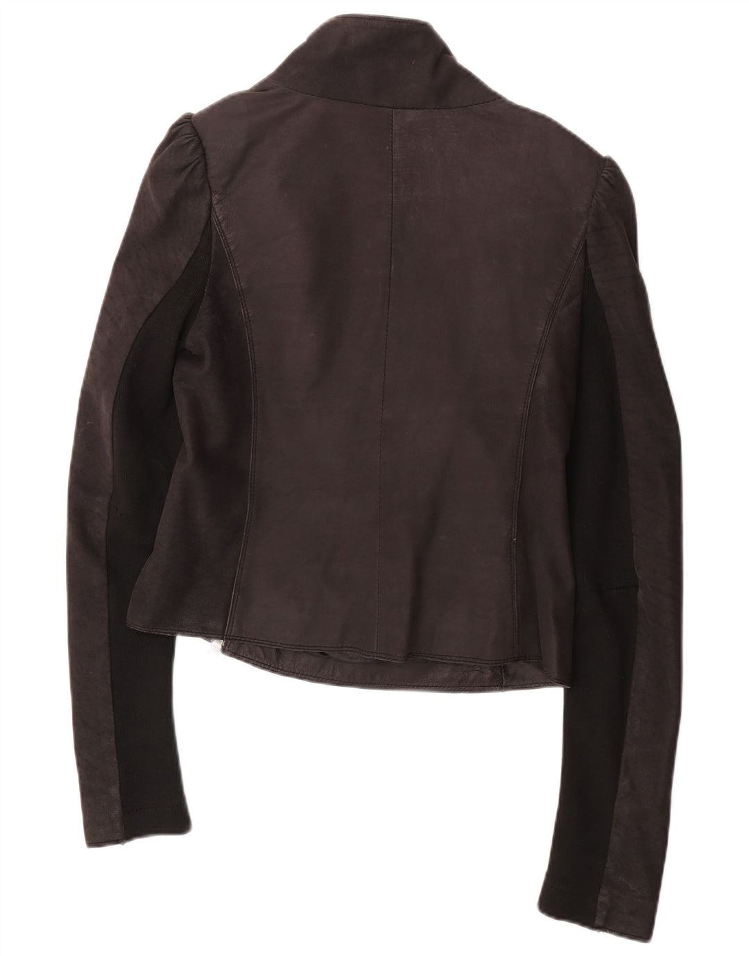 All Saints ženska kožna trkačka jakna UK 12 srednje crna koža